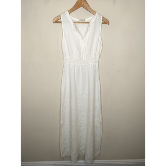 Terzo Millennio Linen Maxi Dress Embroidered - Picture 1 of 11
